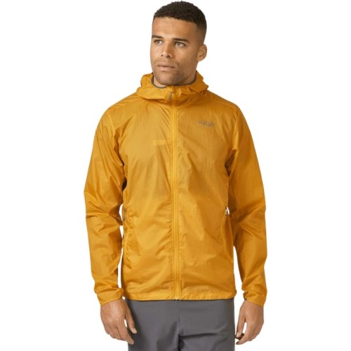 Męska kurtka wiatroszczelna Rab Vital Hoody - Geltona
