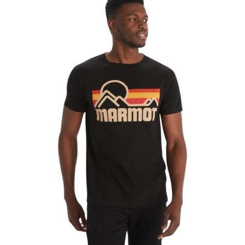 Koszulka męska Marmot Coastal Tee SS - Juoda