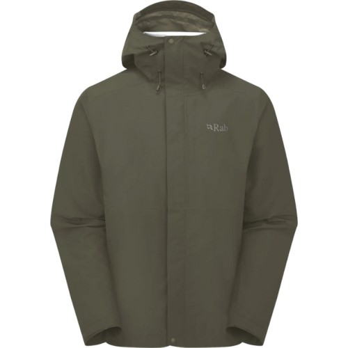 Kurtka Rab Downpour Eco dla mężczyzn - Žalia