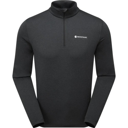 Męska koszulka Montane Dart XT Zip Neck T-Shirt - Juoda