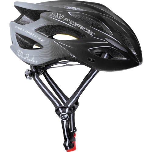 Kask FORCE BULL HUE MIPS // rozmiar S-M (55-58 cm) (szary/czarny)