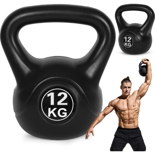 Kettlebell kettle 12 kg do ćwiczeń hantla kula odważnik obciążenie ciężar fitness ModernHome