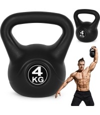 Kettlebell kettle 4 kg do ćwiczeń hantla kula odważnik obciążenie ciężar fitness ModernHome