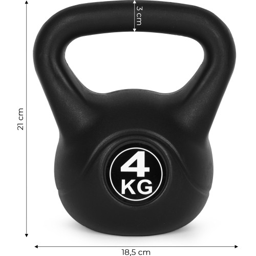Kettlebell kettle 4 kg do ćwiczeń hantla kula odważnik obciążenie ciężar fitness ModernHome
