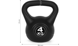 Kettlebell kettle 4 kg do ćwiczeń hantla kula odważnik obciążenie ciężar fitness ModernHome