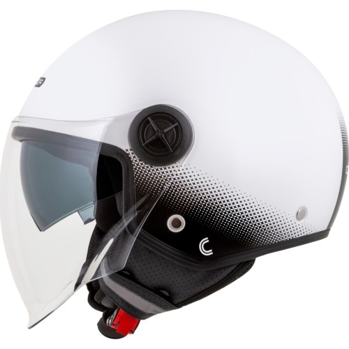 Kask motocyklowy Cassida Handy Plus biały/czarny