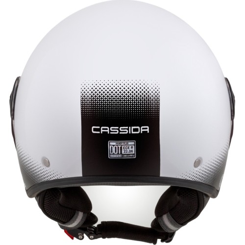 Kask motocyklowy Cassida Handy Plus biały/czarny