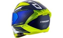 Kask motocyklowy Cassida Aero Drome Blue/Fluo Yellow/Light Blue/White