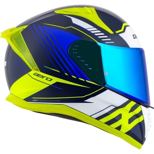 Kask motocyklowy Cassida Aero Drome Blue/Fluo Yellow/Light Blue/White