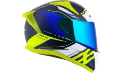 Kask motocyklowy Cassida Aero Drome Blue/Fluo Yellow/Light Blue/White