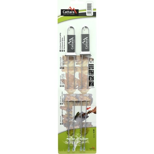 Szpadki do grilla podwójne, 32 cm, zestaw 2 sztuk