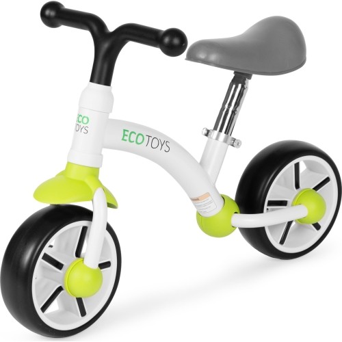 Rowerek biegowy dla dzieci koła EVA regulacja siodełka zielony ECOTOYS