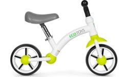 Rowerek biegowy dla dzieci koła EVA regulacja siodełka zielony ECOTOYS