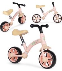 Rowerek trójkołowy dla dzieci koła EVA regulowane siodełko różowy ECOTOYS
