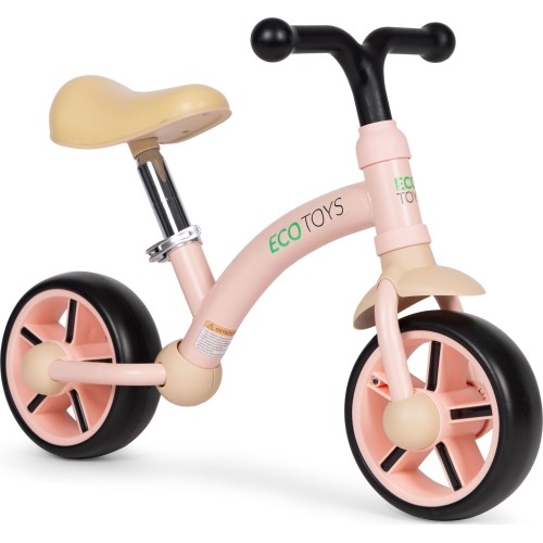 Rowerek biegowy dla dzieci koła EVA regulacja siodełka różowy ECOTOYS