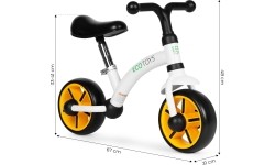 Rowerek biegowy dla dzieci koła EVA regulacja siodełka czarny ECOTOYS