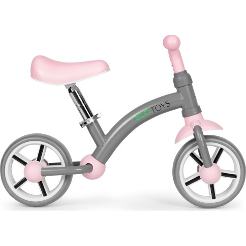 Rowerek biegowy dla dzieci koła EVA regulacja siodełka szary ECOTOYS