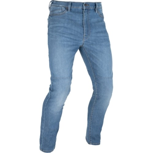 Męskie jeansy motocyklowe Oxford Original Approved CE Regular Fit Rinsed Wash Mid Blue