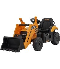 Pojazd koparka JCB, żółty