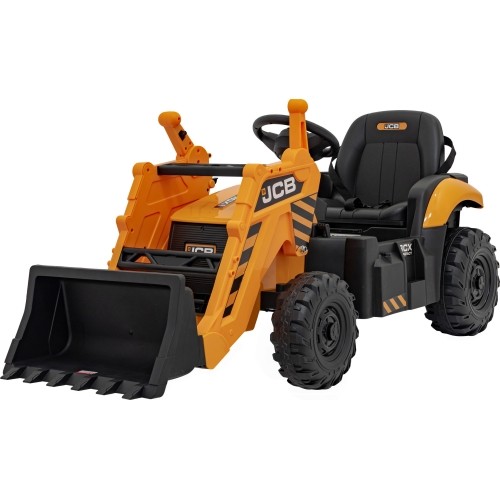 Pojazd koparka JCB, żółty