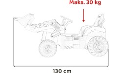 Pojazd koparka JCB, żółty