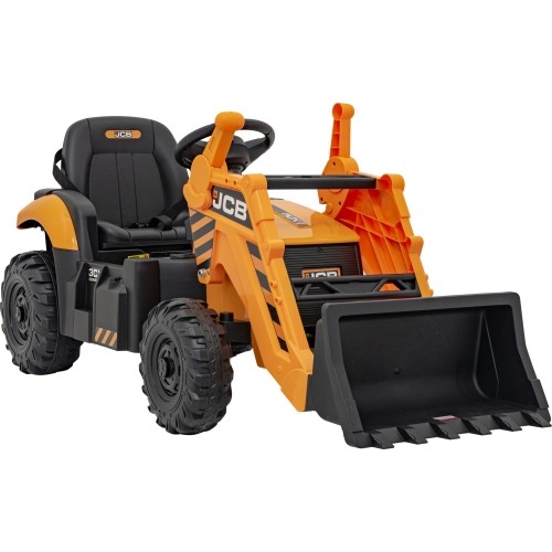 Pojazd koparka JCB, żółty