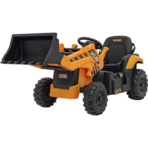 Pojazd koparka JCB, żółty