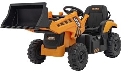 Pojazd koparka JCB, żółty