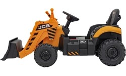 Pojazd koparka JCB, żółty
