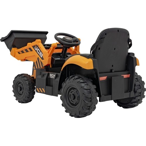 Pojazd koparka JCB, żółty