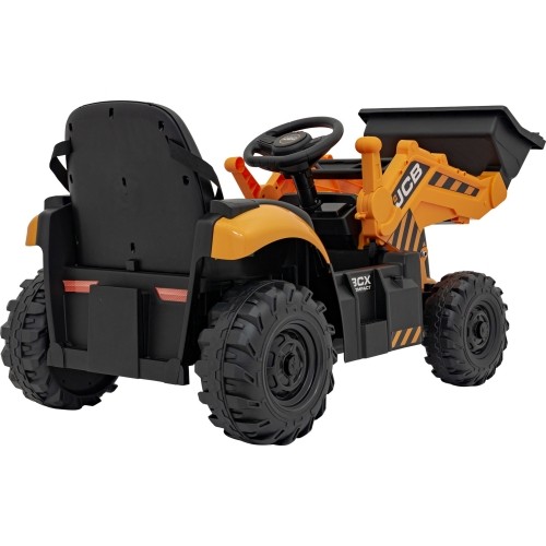 Pojazd koparka JCB, żółty
