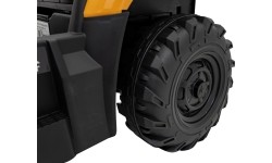 Pojazd koparka JCB, żółty