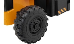 Pojazd koparka JCB, żółty