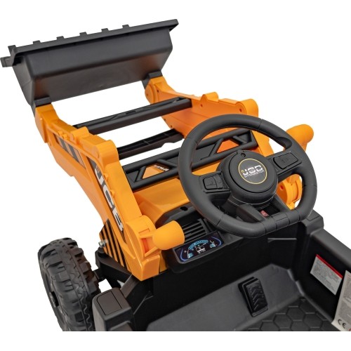 Pojazd koparka JCB, żółty