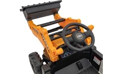 Pojazd koparka JCB, żółty