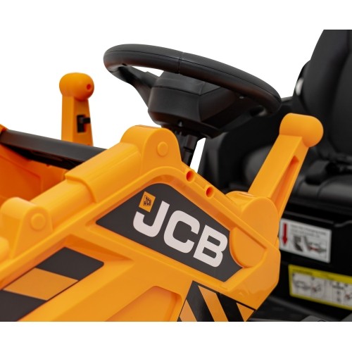 Pojazd koparka JCB, żółty