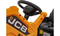 Pojazd koparka JCB, żółty