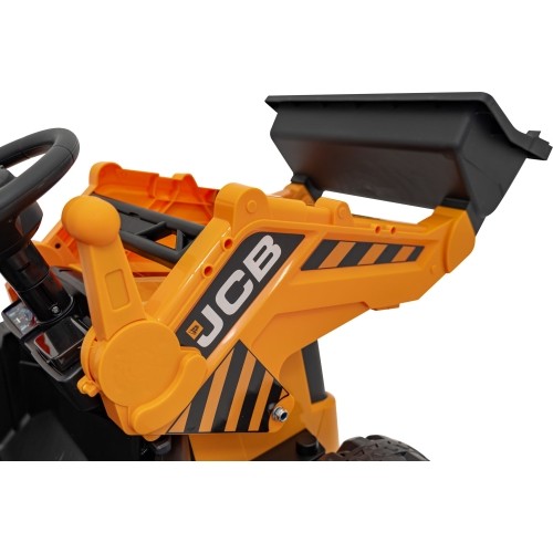 Pojazd koparka JCB, żółty