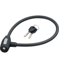 Zapięcie linkowe KLS Jolly 650 mm z 2 kluczami, czarne