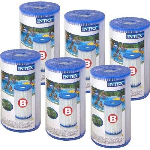 Filtr filtry 6 sztuk typ B do pompy Intex 29005