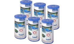 Filtr filtry 6 sztuk typ B do pompy Intex 29005