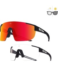 Fotochromowe okulary przeciwsłoneczne Altalist Kaku SP4 - Black with Red lenses