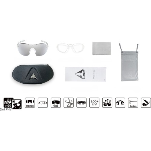 Fotochromowe okulary przeciwsłoneczne Altalist Kisou PRD - Black with Blue Lenses