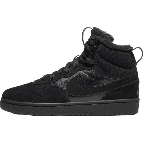 Nike Court Borough Mid 2 buty młodzieżowe czarne CQ4023 001