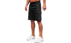 J.Style Šortai Vyrams Black 8K1503-3