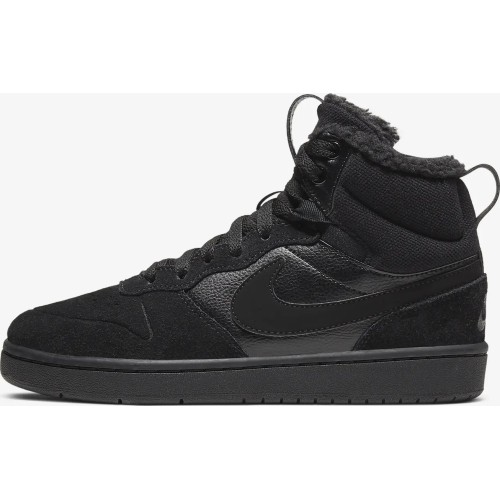 Nike Court Borough Mid 2 buty młodzieżowe czarne CQ4023 001