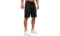 J.Style Šortai Vyrams Black 8K1503-3