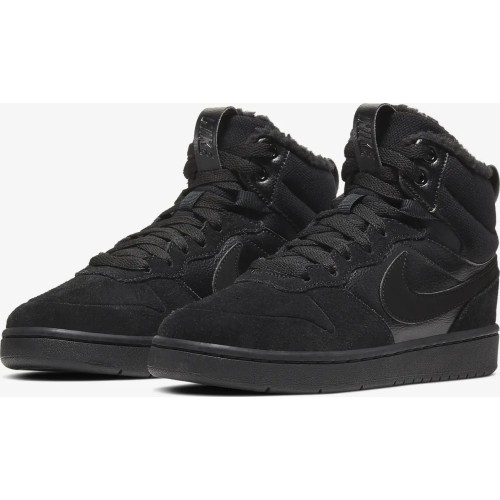 Nike Court Borough Mid 2 buty młodzieżowe czarne CQ4023 001