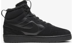 Nike Court Borough Mid 2 buty młodzieżowe czarne CQ4023 001