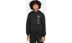 Nike Džemperis Paaugliams K Nsw Club Flc Hdy Mlogo Black HQ0970 010